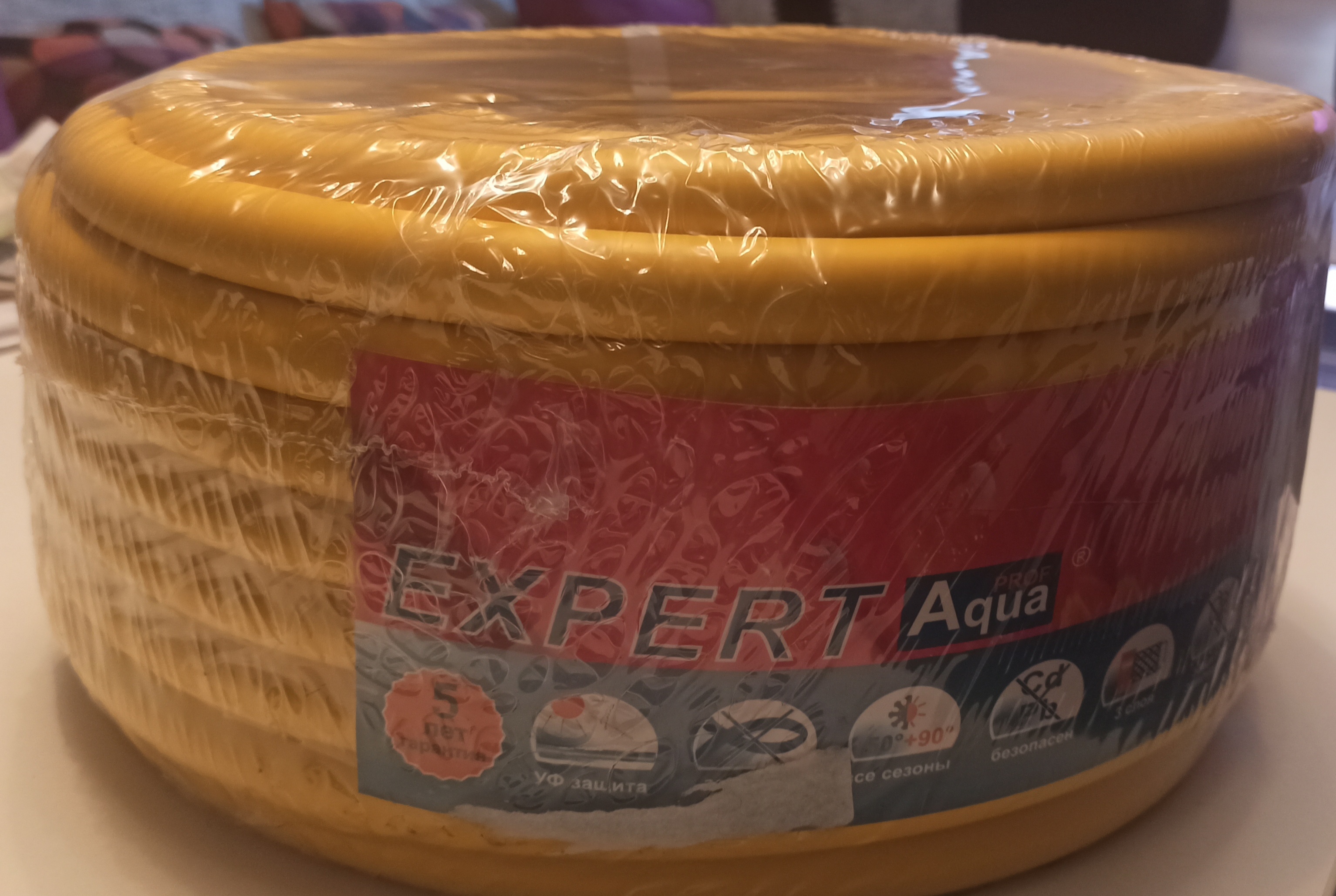 Фотография покупателя товара Шланг поливочный морозостойкий, ТЭП, 18 мм, 50 м, армированный, EXPERT AquaProf - Фото 10