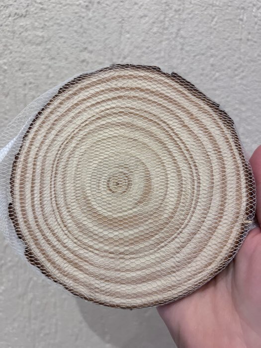 Фотография покупателя товара Деревянный декор «Спил дерева» размер: от 13 до14 см