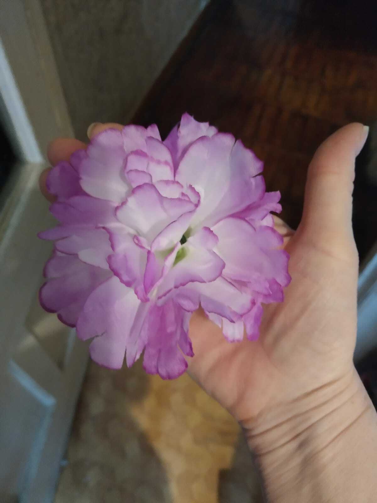 Фотография покупателя товара Цветы искусственные "Глоксиния соната" d-11 см h-20 см, розовый - Фото 3