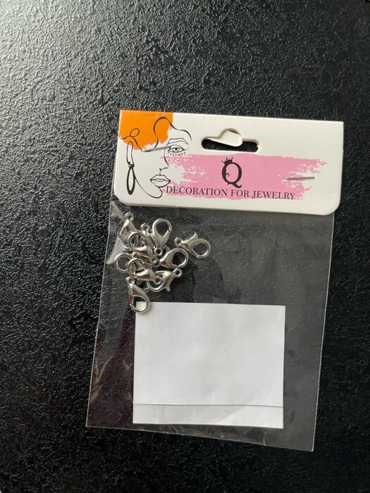 Фотография покупателя товара Замок карабин, 10 шт. 12×7 мм, цвет серебро - Фото 1