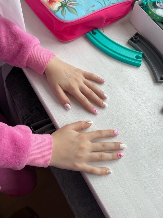 Фотография покупателя товара Детские накладные ногти «Самая милая», 12 шт.