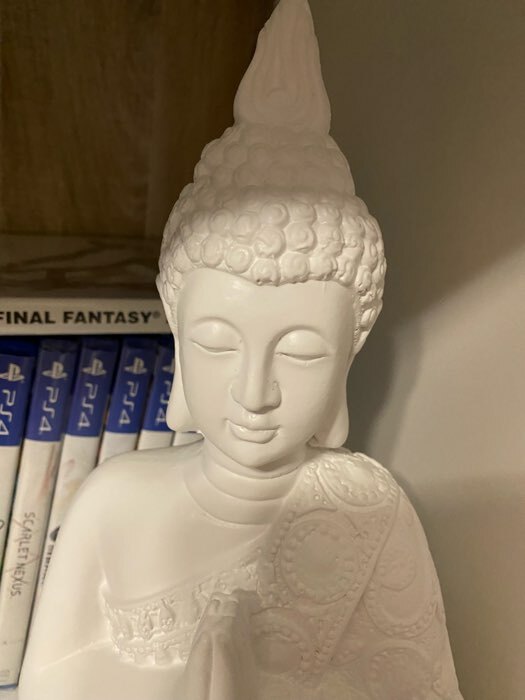 Фотография покупателя товара Фигурка гипс «Будда средний», бронза, 28×19.5×11 см - Фото 2