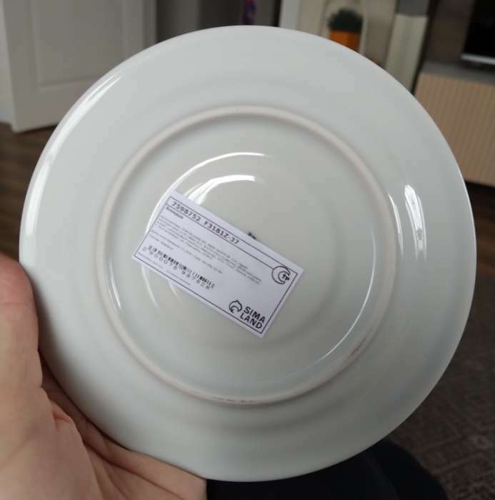 Фотография покупателя товара Блюдце фарфоровое чайное CORAL, d=15 см, цвет белый - Фото 1