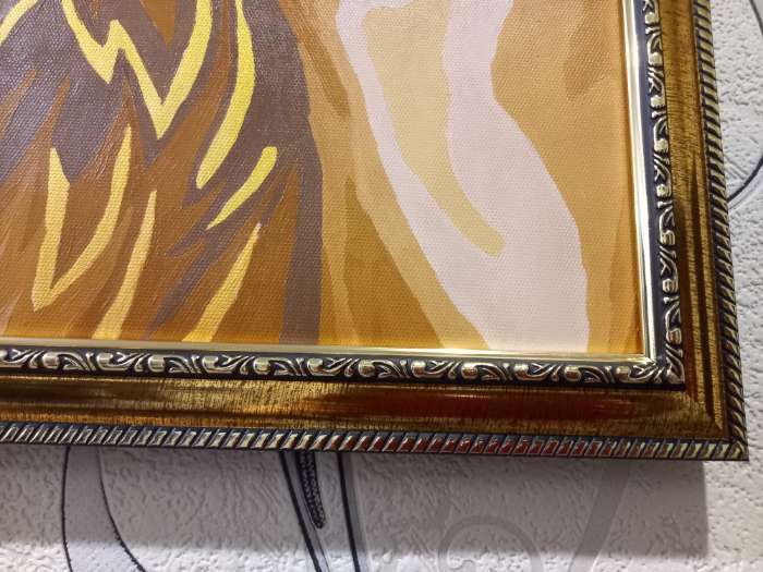 Фотография покупателя товара Рама для картин (зеркал) 40 х 50 х 2,8 см, пластиковая, Calligrata 6448, золото