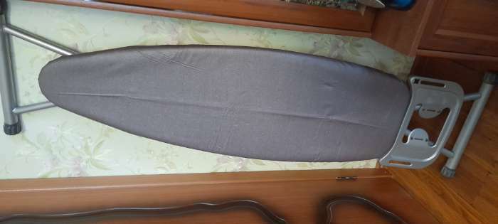 Фотография покупателя товара Чехол для гладильной доски Nika, 130×48 см, с поролоном, антипригарный, рисунок МИКС - Фото 1