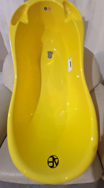 Фотография покупателя товара Ванночка для купания AmaroBaby Waterfall, цвет жёлтый - Фото 2
