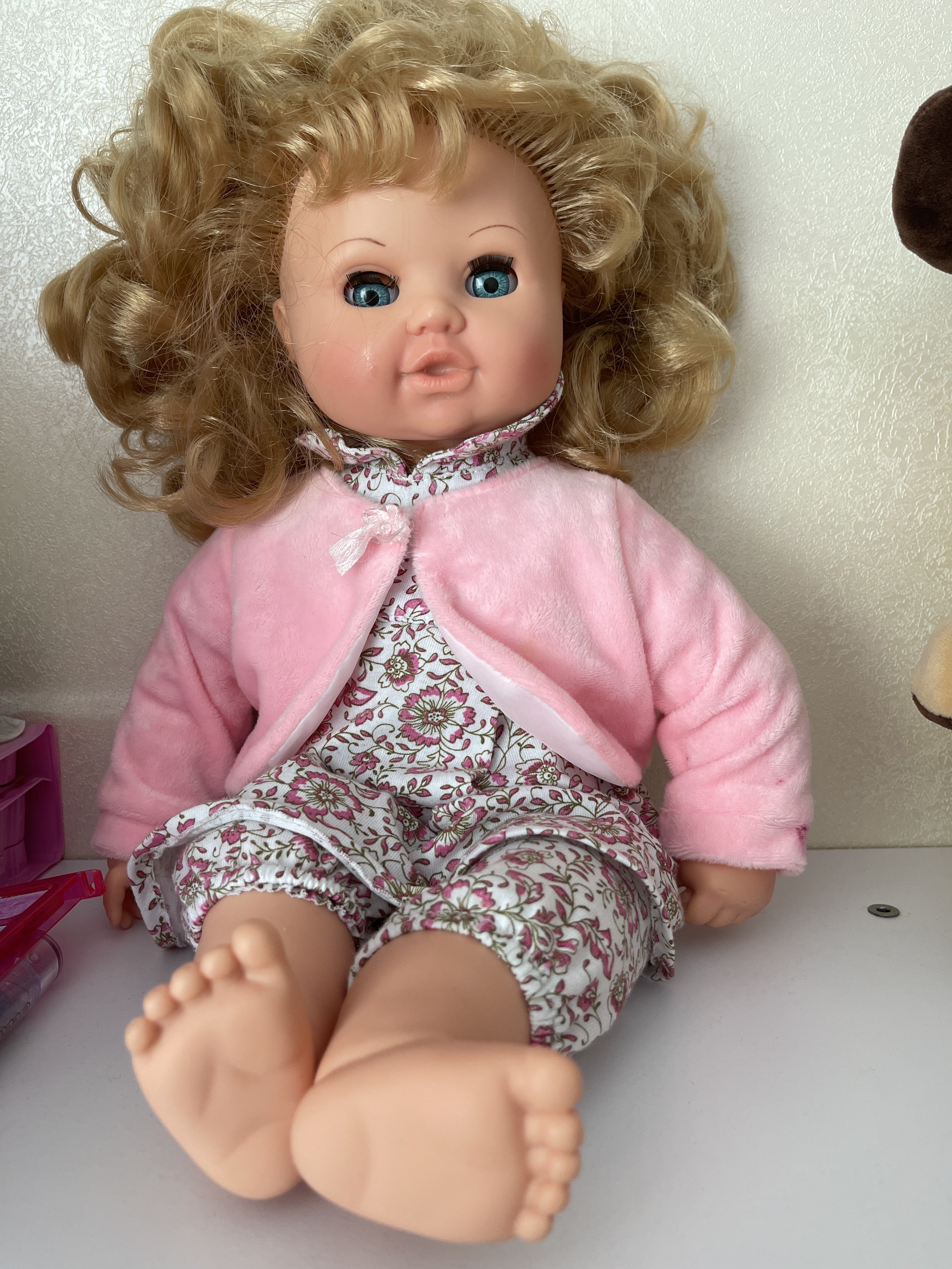 Фотография покупателя товара Кукла мягконабивная «Саша 4» со звуковым устройством, 42 см - Фото 1
