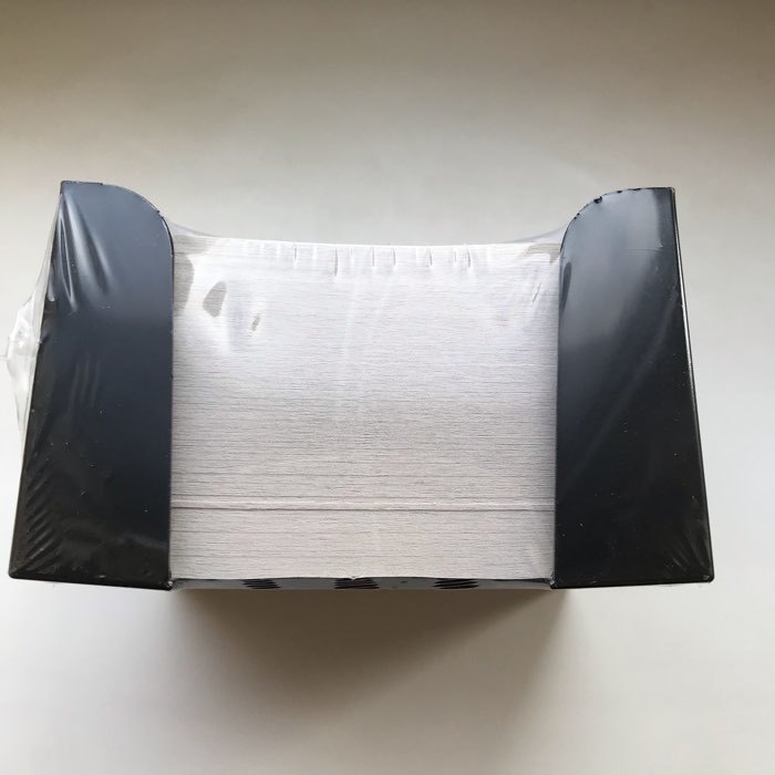 Фотография покупателя товара Блок бумаги для записей Стамм "Офис", 8 x 8 x 4 см, в пластиковом боксе, 60 г/м², МИКС - Фото 1