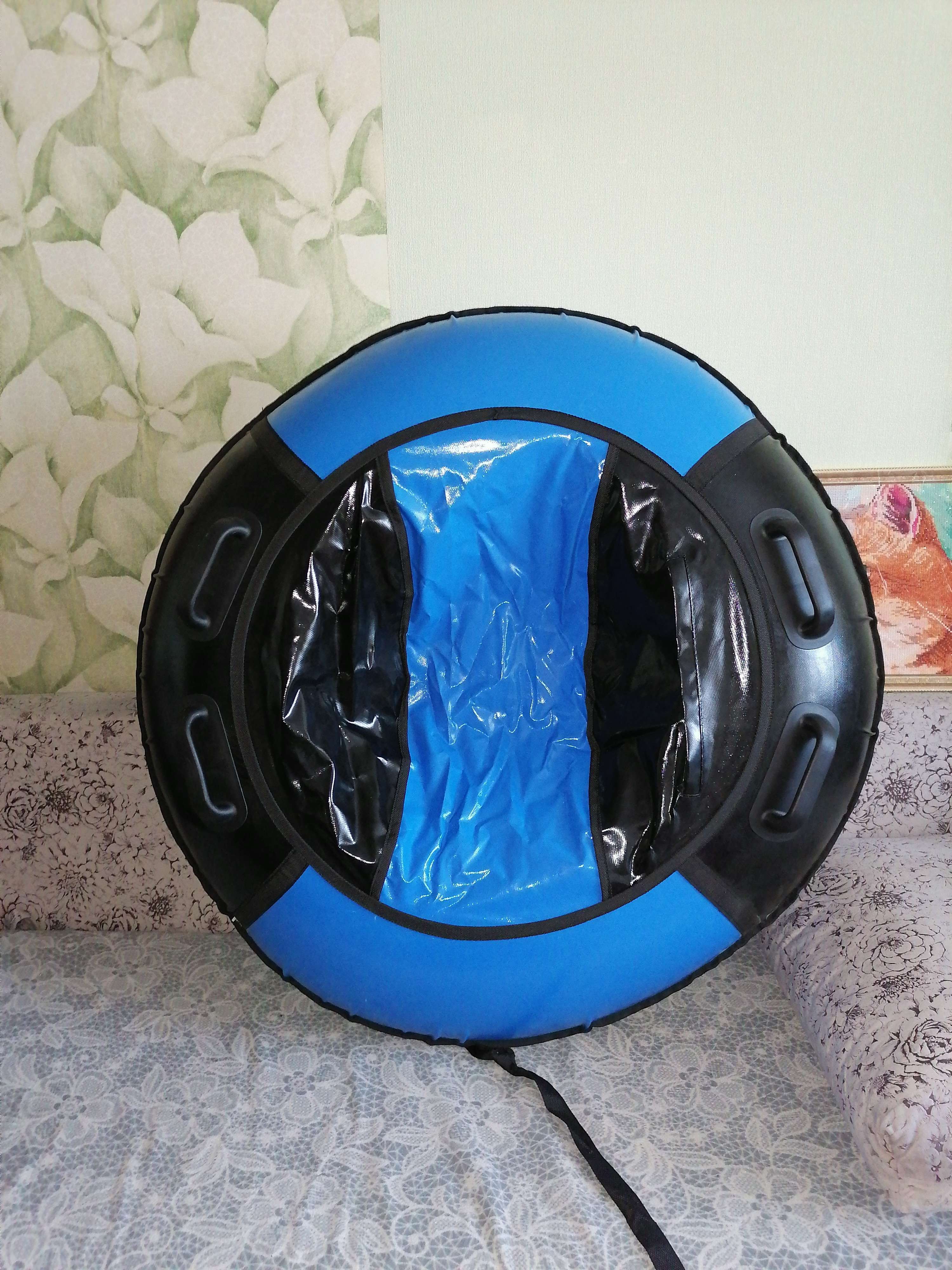 Фотография покупателя товара Тюбинг-ватрушка «Комфорт», диаметр чехла 80 см, цвета МИКС - Фото 6