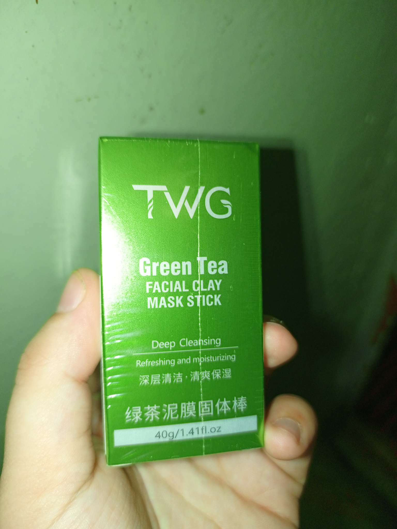 Фотография покупателя товара Маска из глины «Зелёный чай» от прыщей, угрей и акне - Фото 2