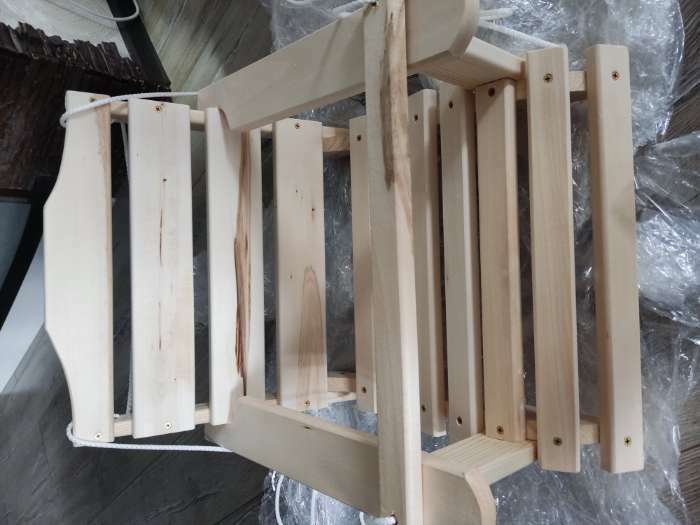 Фотография покупателя товара Кресло деревянное подвесное, сиденье 50×50см
