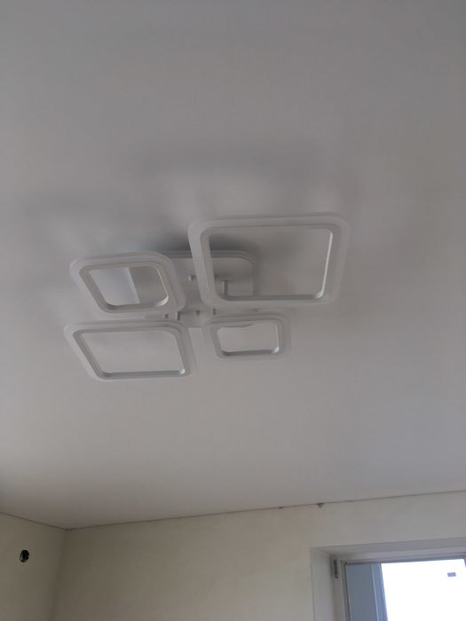 Фотография покупателя товара Люстра ГАЛЛОП 10410005 LED 90Вт белая 73x50,5x7,5 см. - Фото 1