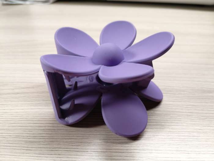 Фотография покупателя товара Краб для волос цветок "Самой милой", 7.5 х 3.5 см - Фото 1