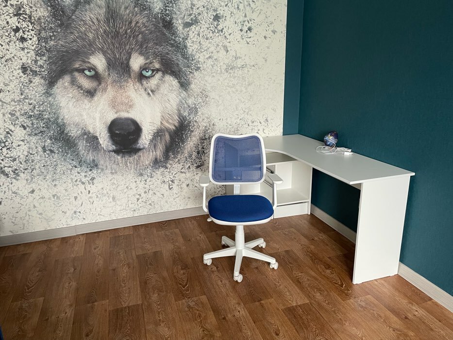 Фотография покупателя товара Стол компьютерный «СПм - 25», угол правый, 2 ящика, 2 полки, 1450×810×740 мм, цвет белый - Фото 1