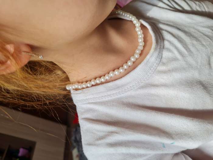 Фотография покупателя товара Набор детский «Выбражулька» 3 пред-а: бусы, 2 браслета, бусинки - Фото 1