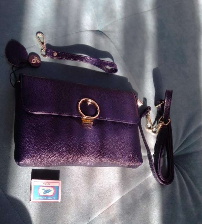 Фотография покупателя товара Клатч женский, отдел на молнии с перегородкой, наружный карман, длинный ремень, цвет синий - Фото 1