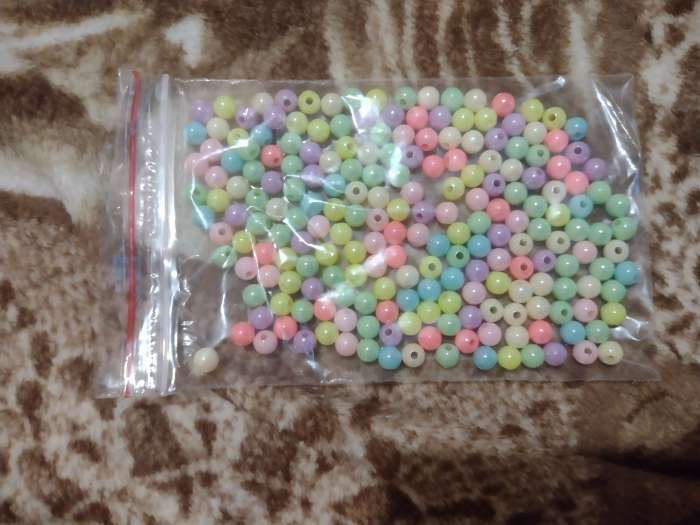 Фотография покупателя товара Бусины для творчества пластик «Перламутр пастельных тонов», набор 20 г, d=0.6 см - Фото 4