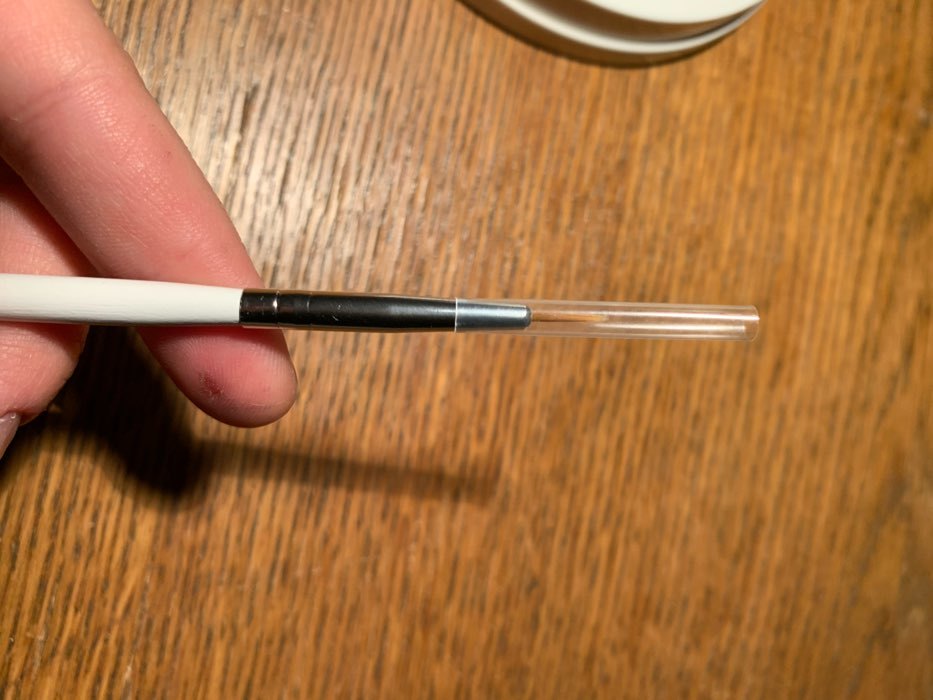 Фотография покупателя товара Кисть для дизайна ногтей, точечная, 18 см, d - 3 × 8 мм, цвет белый - Фото 5