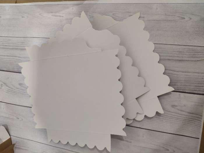 Фотография покупателя товара Коробочка для печенья с PVC крышкой, белая, 15 х 15 х 3 см