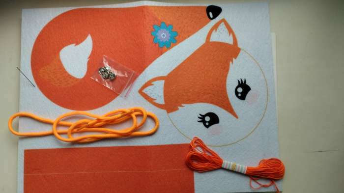 Фотография покупателя товара Набор для создания сумки из фетра «Милая лисичка»