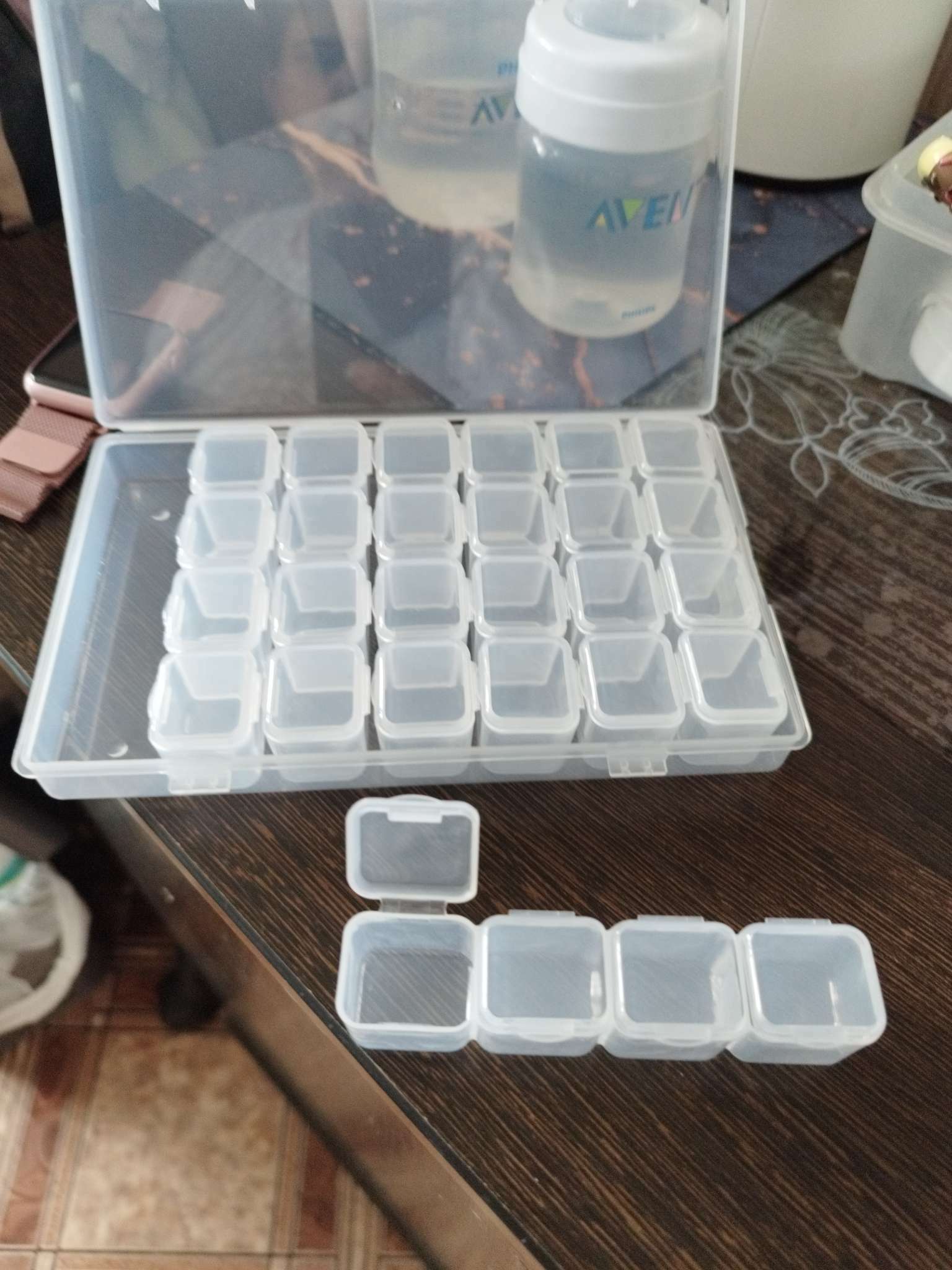 Фотография покупателя товара Органайзер для хранения мелочей QF, 28 ячеек, 17.5×10.5×2.5 см, разноцветный - Фото 18