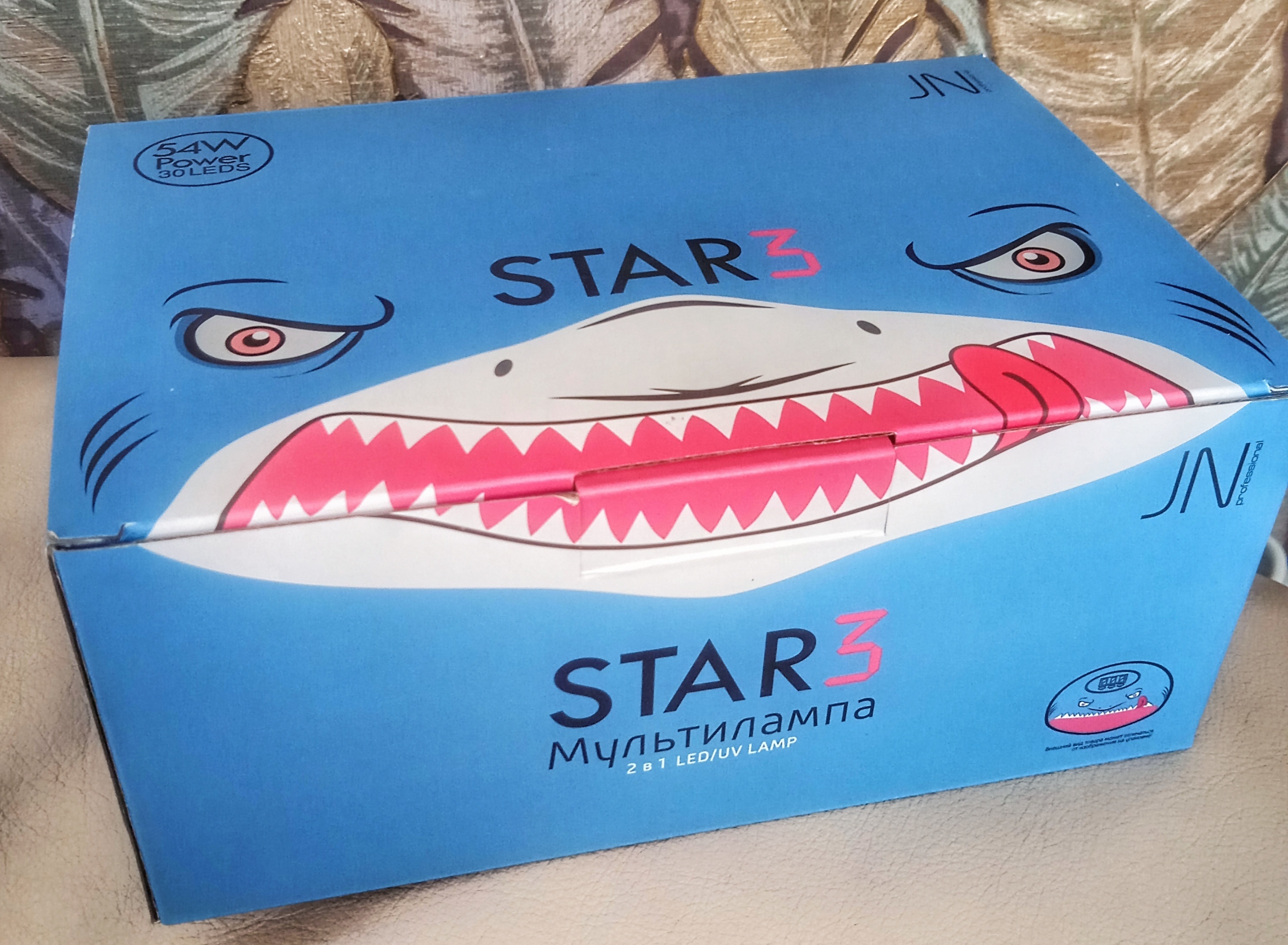 Фотография покупателя товара Лампа для гель-лака JessNail STAR 3, 54 Вт, LED, "акула" - Фото 9