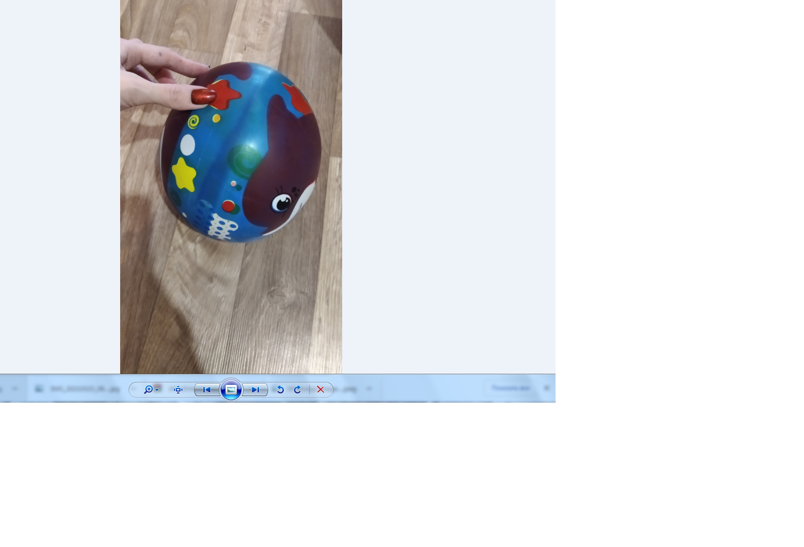 Фотография покупателя товара Мяч детский ZABIAKA «Дельфинчик», d=22 см, 60 г - Фото 4