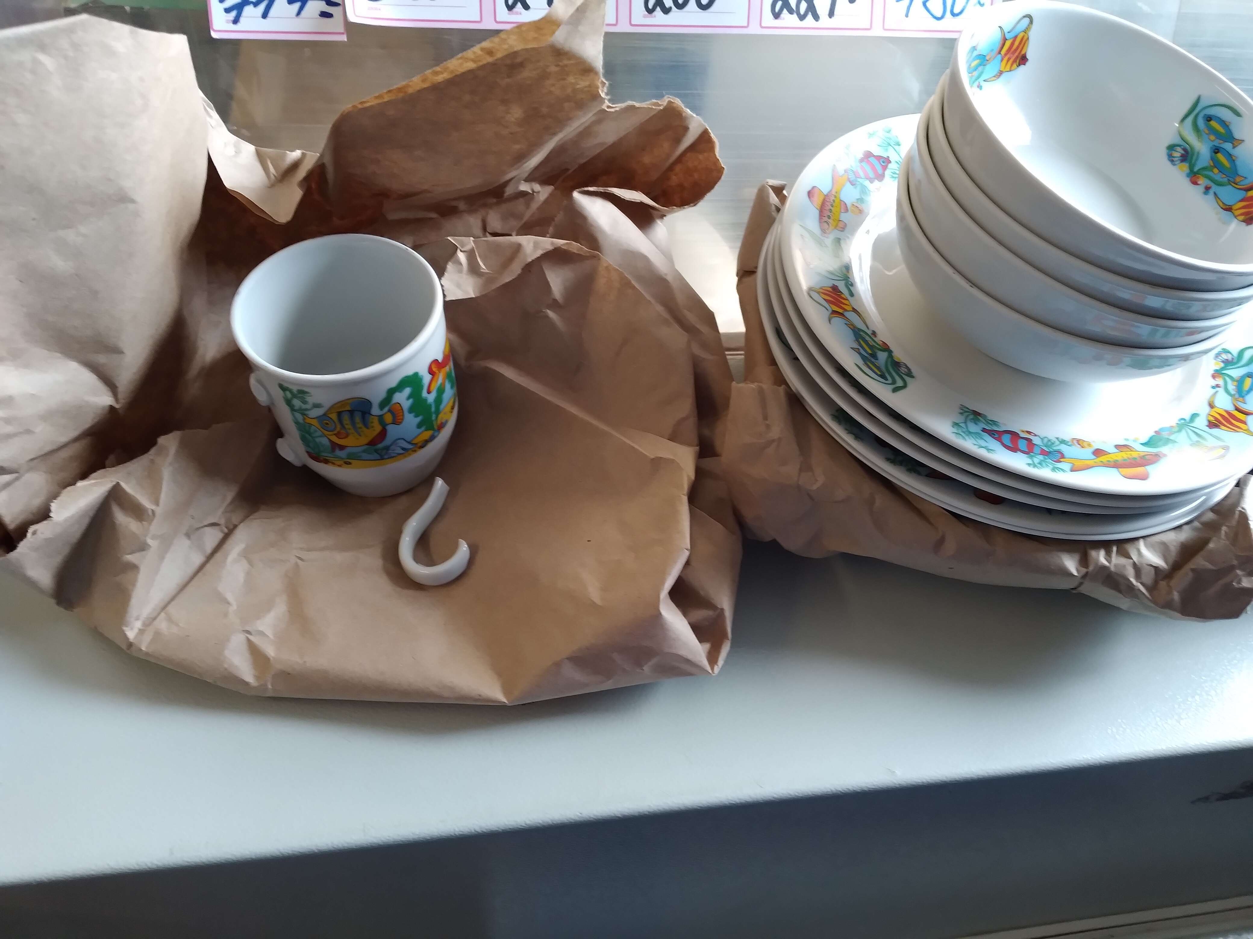 Фотография покупателя товара Набор посуды «Аквариум», 4 предмета: тарелка маленькая d=20 см, тарелка глубокая 200 мл, миска 350 мл - Фото 5