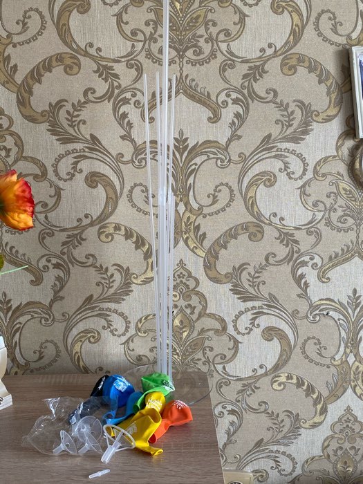 Фотография покупателя товара Букет из шаров «С днём рождения», фольга, латекс, набор 6 шт.+ стойка - Фото 9