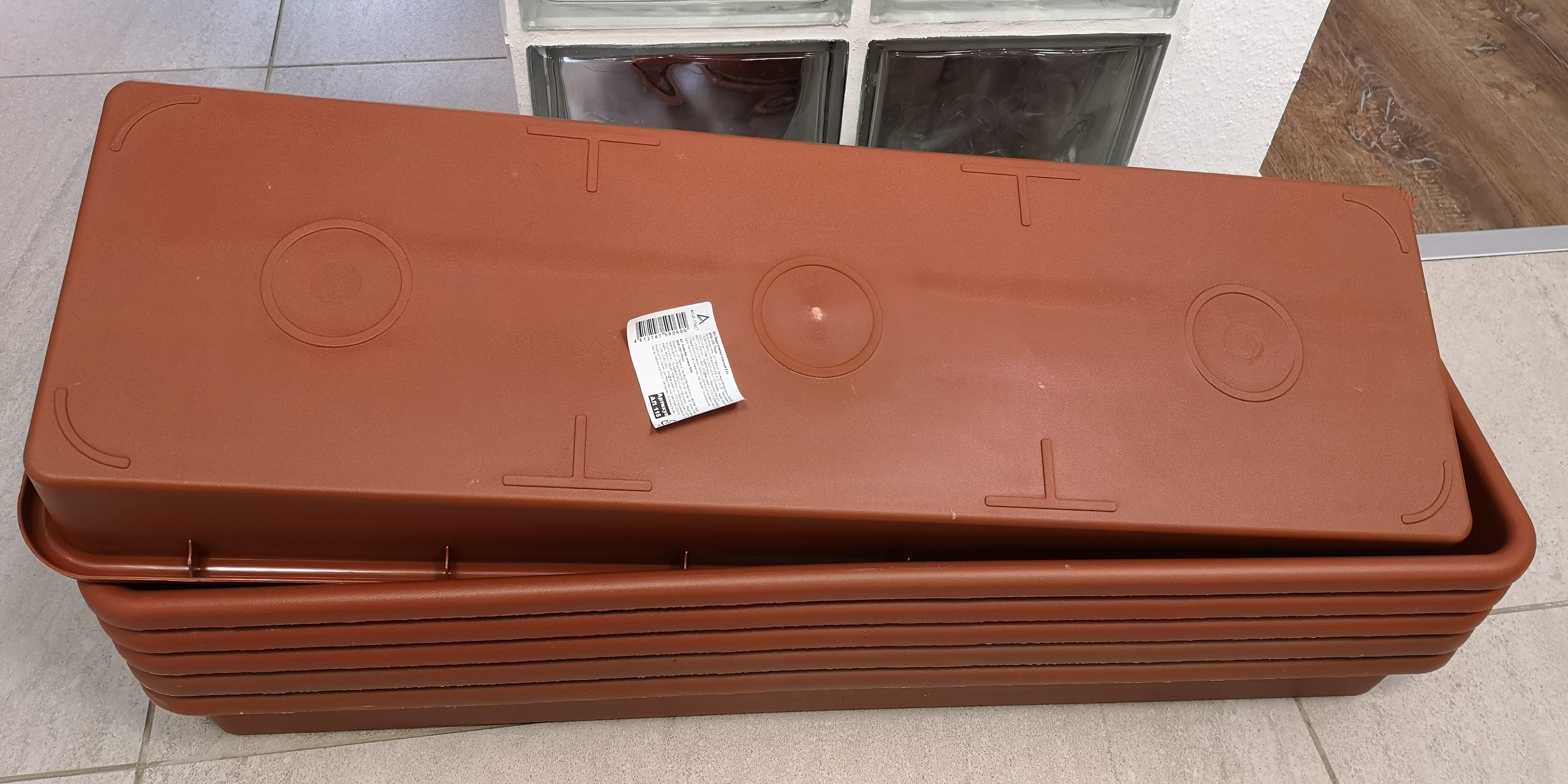 Фотография покупателя товара Ящик для рассады, 65 × 22 × 7 см, 9 л, цвет МИКС - Фото 1