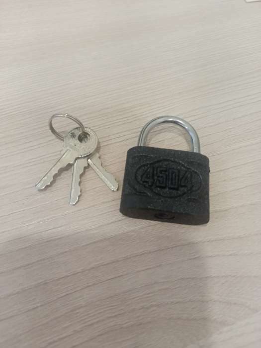 Фотография покупателя товара Замок навесной, материал корпуса чугун 85 мм, черный, 1 шт. - Фото 1