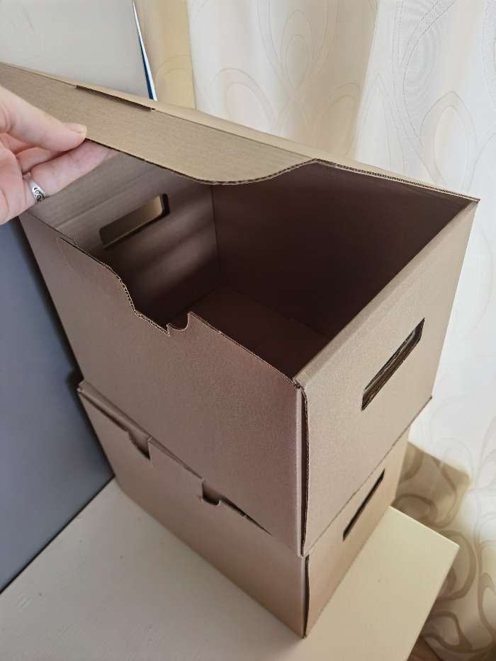 Фотография покупателя товара Коробка с крышкой 250 x 340 x 260 мм, Calligrata, микрогофрокартон, коричневый - Фото 6