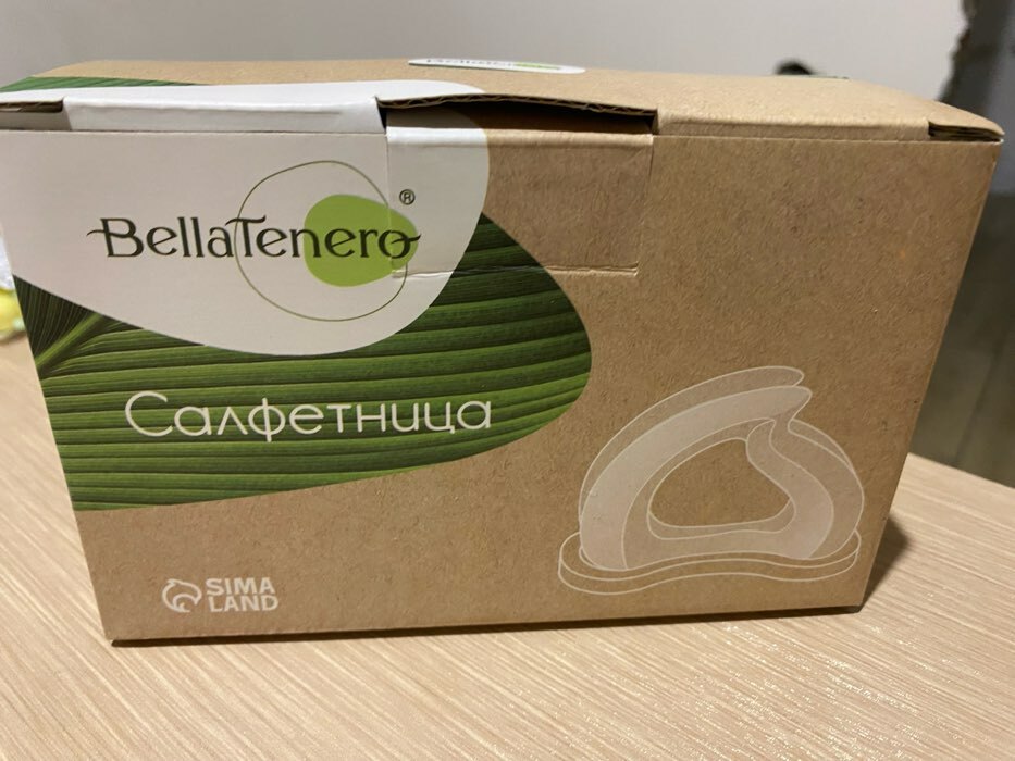 Фотография покупателя товара Салфетница BellaTenero, 14×7×10 см, на бамбуковой подставке, керамика, белая - Фото 10