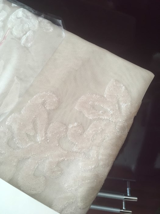 Фотография покупателя товара Штора тюлевая сетка с бархатом Этель «Ренессанс», 170 × 265 см, цвет белое золото, п/э 100 % - Фото 8