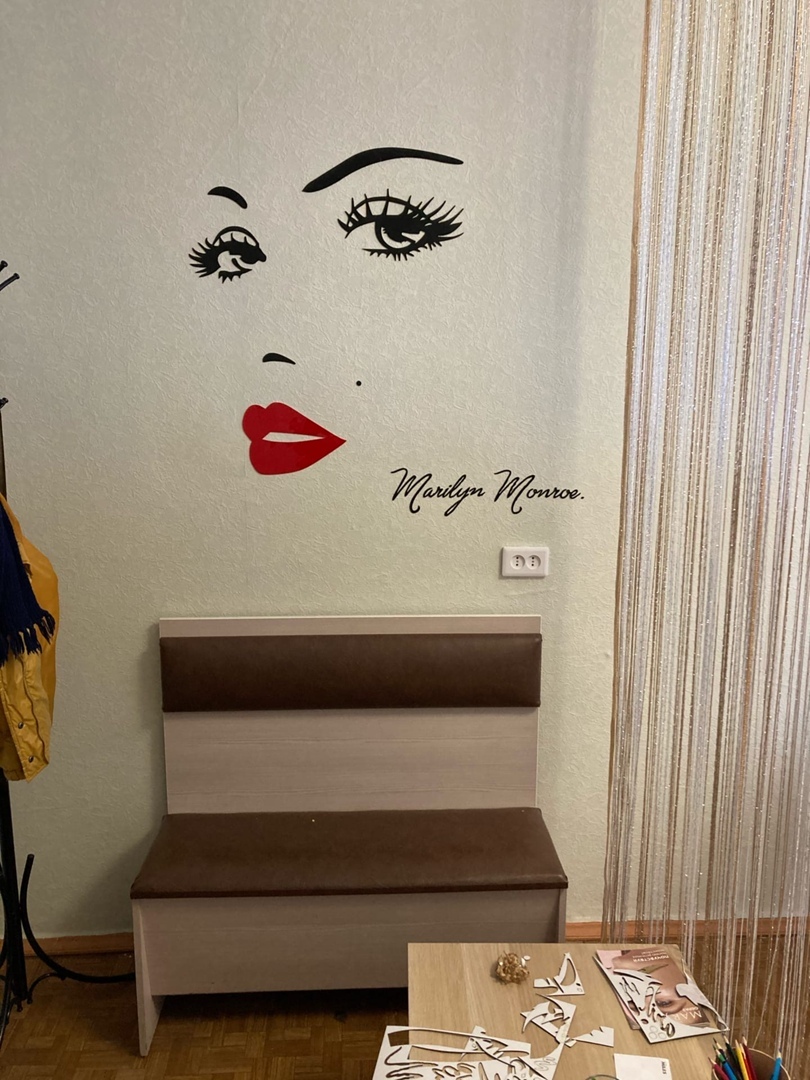 Фотография покупателя товара Наклейки интерьерные "Мэрилин Монро", декор на стену, панно 100 х 90 см - Фото 5