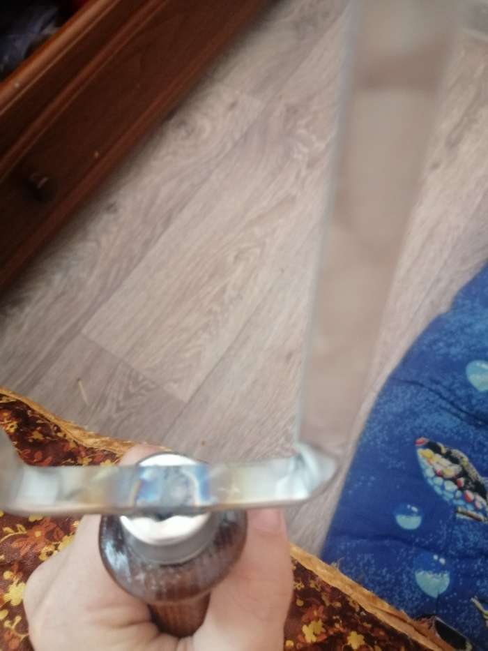 Фотография покупателя товара Двойной вилка-шампур с деревянной ручкой, с узором, 50см - Фото 1