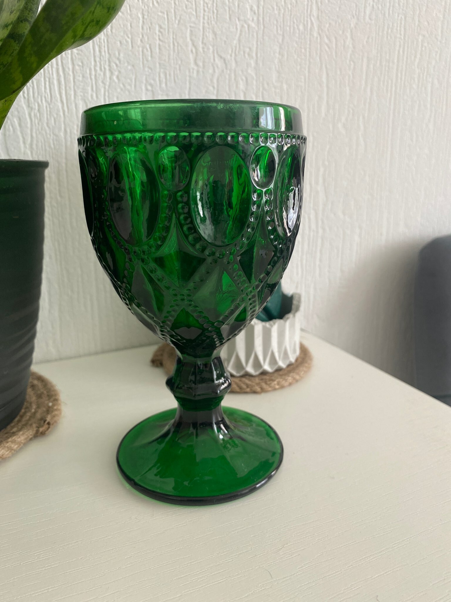 Фотография покупателя товара Бокал стеклянный Magistro «Варьете», 320 мл, цвет зелёный - Фото 1