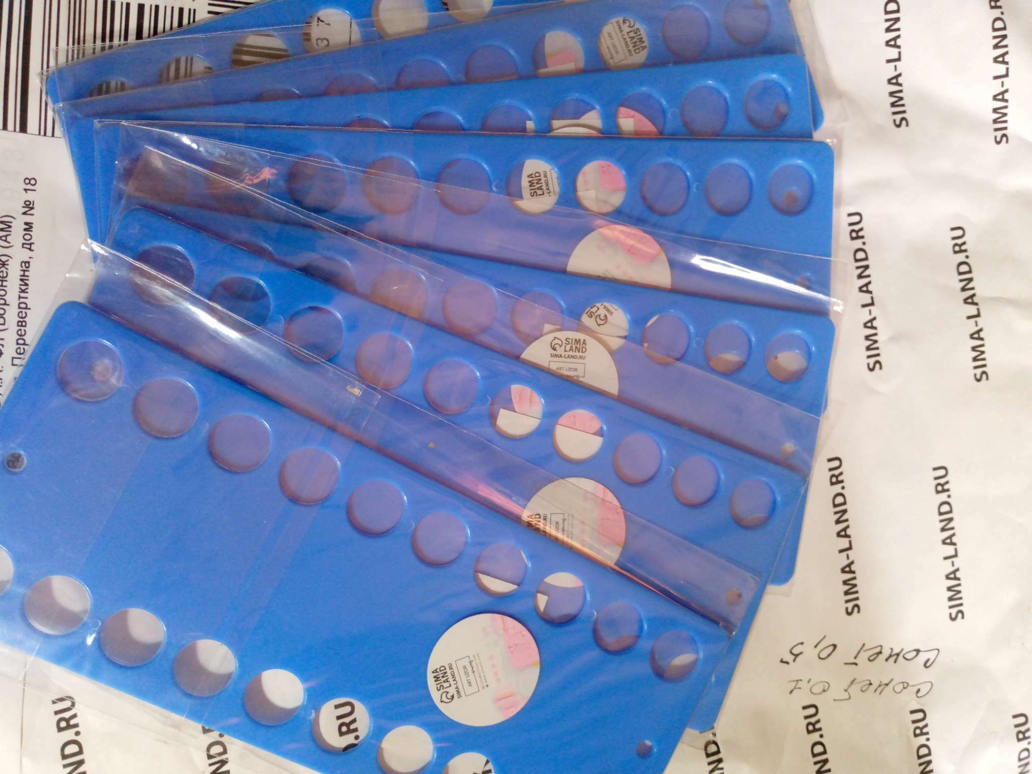 Фотография покупателя товара Органайзер для ниток мулине на 20 цветов, 19 × 8 см, цвет синий - Фото 1