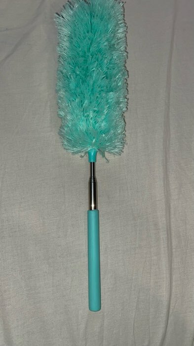 Фотография покупателя товара Щётка для уборки Доляна, телескопическая ручка 34,5-82 см, цвет бирюзовый - Фото 2