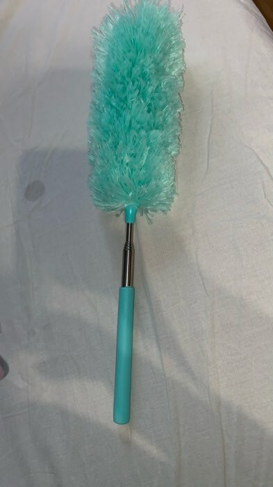 Фотография покупателя товара Щётка для уборки Доляна, телескопическая ручка 34,5-82 см, цвет бирюзовый - Фото 1