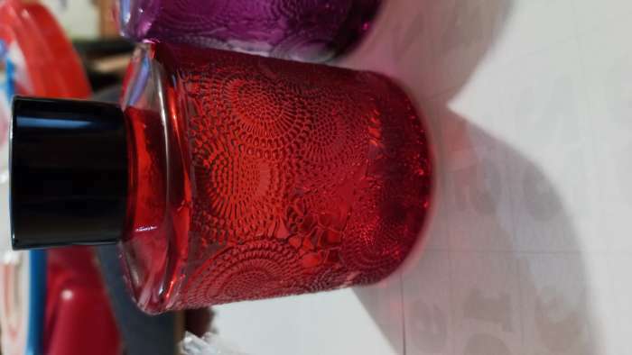 Фотография покупателя товара Диффузор для эфирных масел с крышкой "Цветочный" прозрачный красный 100 мл 6х6х8 см - Фото 4