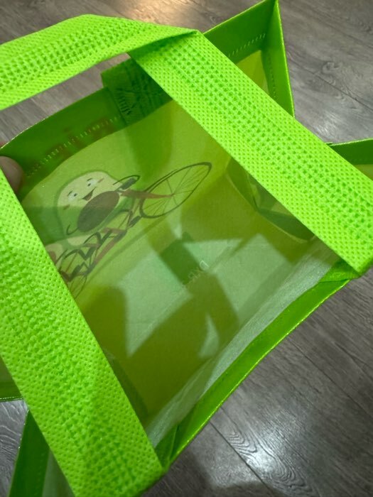 Фотография покупателя товара Сумка детская без застёжки, цвет зелёный