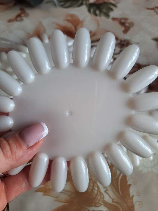 Фотография покупателя товара Палитра для лаков «Овальная», 20 ногтей, фасовка 10 шт, цвет прозрачный - Фото 2