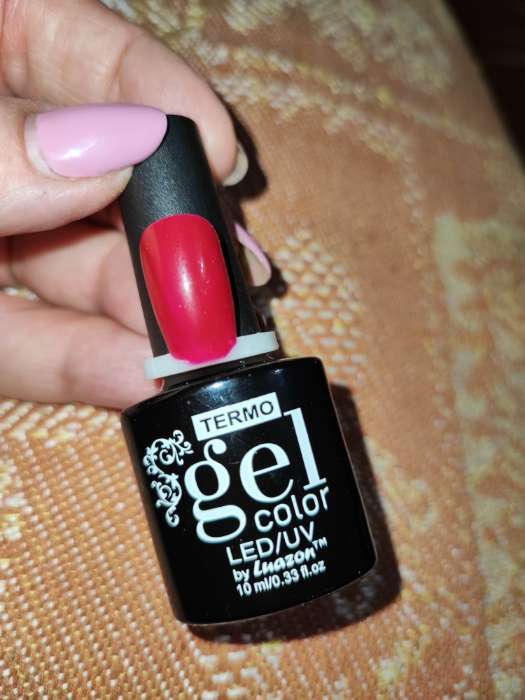 Фотография покупателя товара Гель-лак для ногтей "Термо", с блёстками, 10мл, LED/UV, цвет А2-063 бордово-розовый