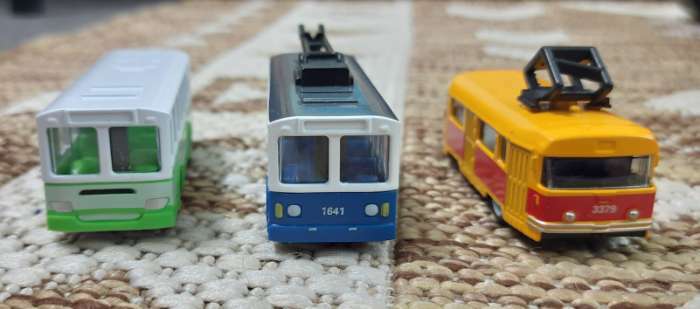 Фотография покупателя товара Трамвай металлический «Город», инерционный - Фото 1
