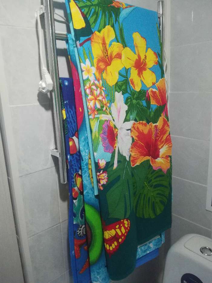 Фотография покупателя товара Вафельное полотенце пляжное «Багамы» 80х150 см, разноцветный, 160г/м2,хлопок 100% - Фото 1