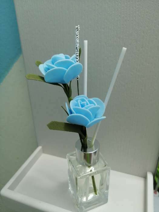 Фотография покупателя товара Диффузор ароматический с цветком "Классика", 50 мл, роза, "Богатство Аромата" - Фото 4