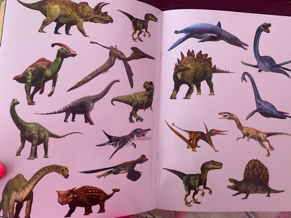 Фотография покупателя товара Наклейки «Моя первая энциклопедия. Динозавры», формат А4, 8 стр. + плакат - Фото 1