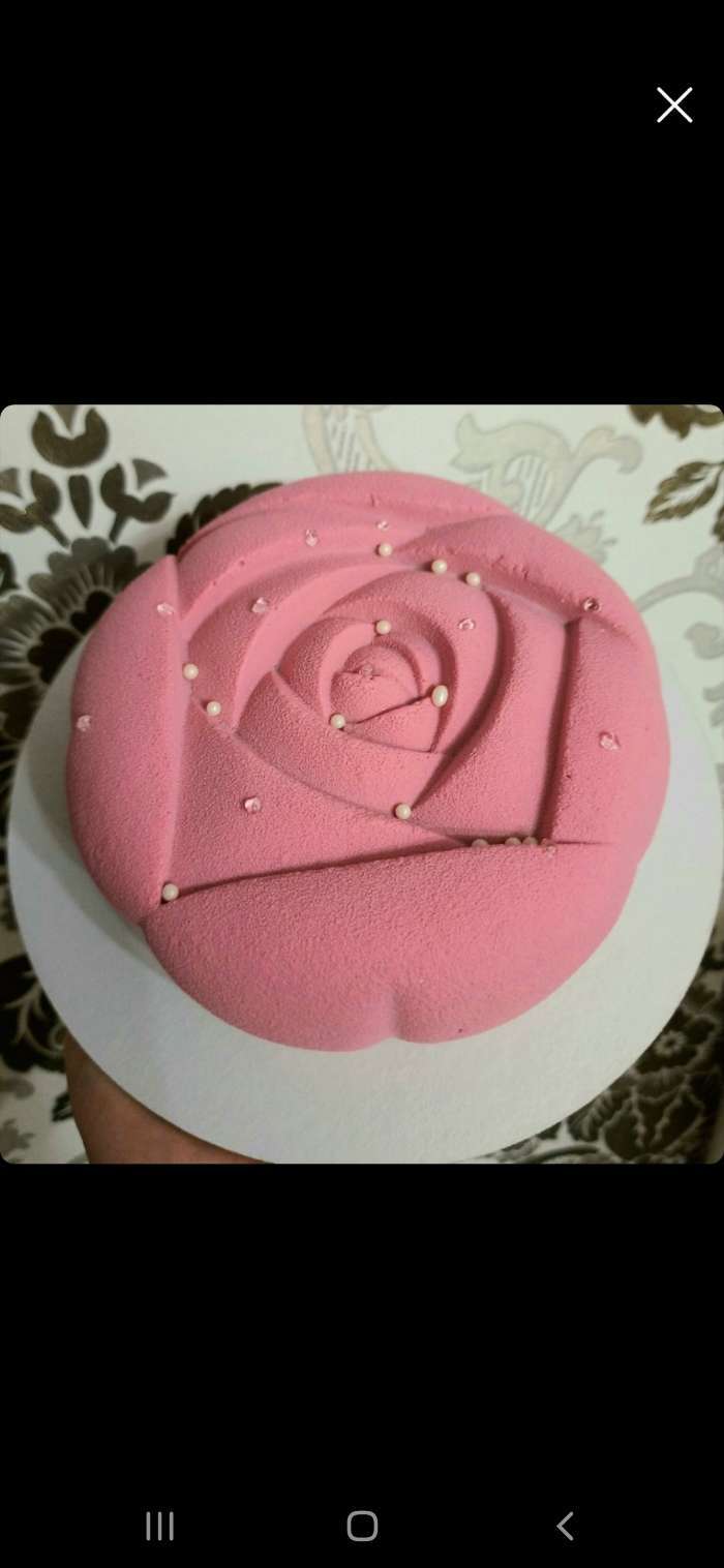 Фотография покупателя товара Форма для муссовых десертов и выпечки KONFINETTA «Роза», 17×5,5 см, цвет белый - Фото 5