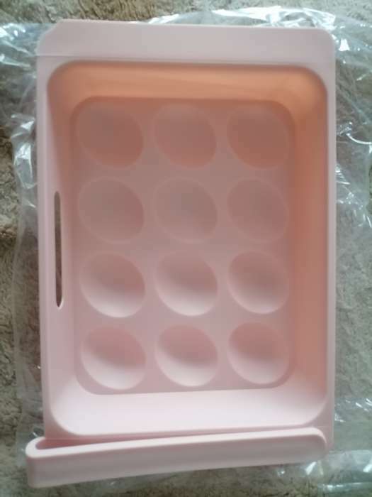 Фотография покупателя товара Полка для яиц в холодильник, подвесная, 12 ячеек, 26×17×5 см, цвет МИКС - Фото 9